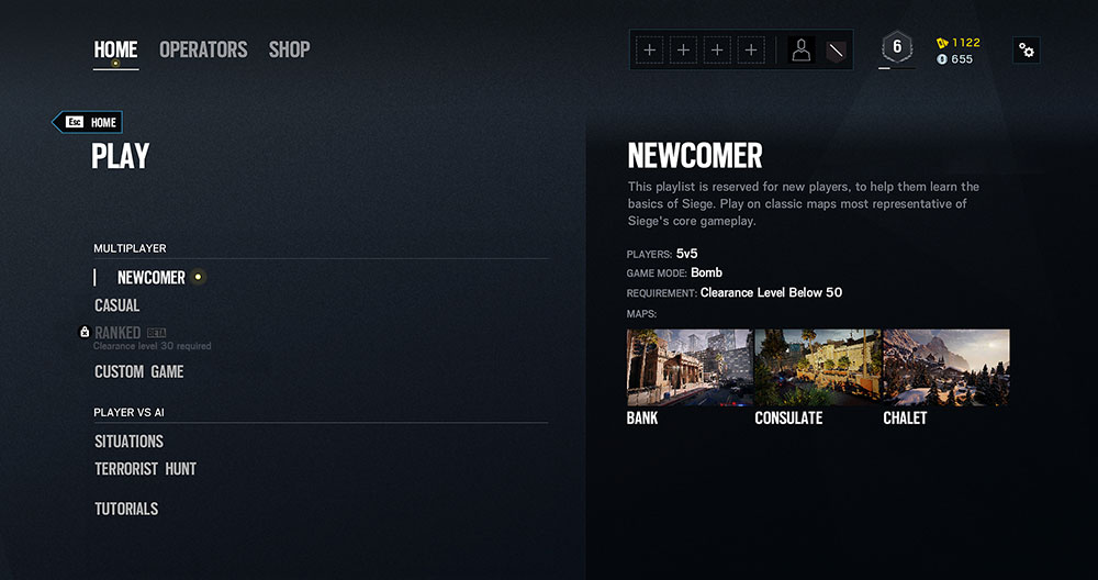 Newcomer playlist